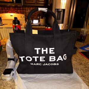 Brand New Marc Jacobs The Tote bag in canvas black (medium)